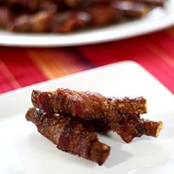 Bacon Wrapped Pretzels