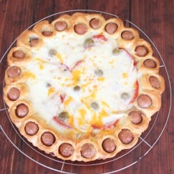 Pizza and Hot Dog Pie