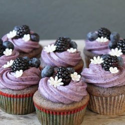 Blueberry-Blackberry Cupcake