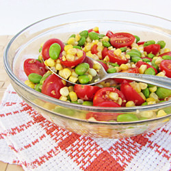 Tomato, Corn & Edamame Salad