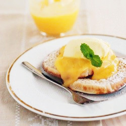 Crumpets w/ Lemon Curd