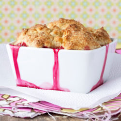 Cherry, Peach & Chai Tea Cobbler
