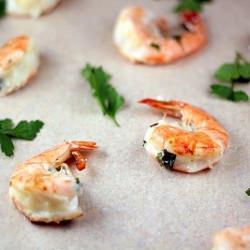 Grilled Mozzarella Stuffed Shrimp