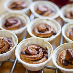 Dark Chocolate Swirl Buns