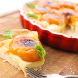 Apricot & Basil Shortbread Tart