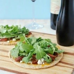 Date, Pecan, and Bleu Cheese Pizza