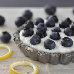 Lemon, Poppyseeds, Blueberries Tart