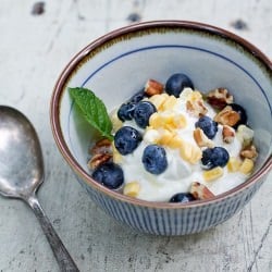 Blueberry and Sweet Corn Sundae