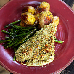 Pumpkin Seed Crusted Tilapia