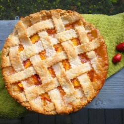 Lattice-top Peach Pie