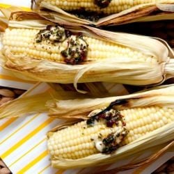 Oven Roasted Corn with Chipotle Butter