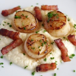 Scallops w/ Speck & Celeriac