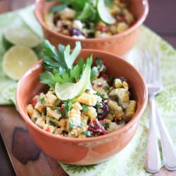 Oven Roasted Corn Salad