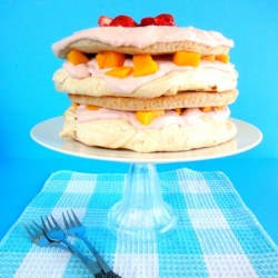 Strawberry Mango Layer Cake