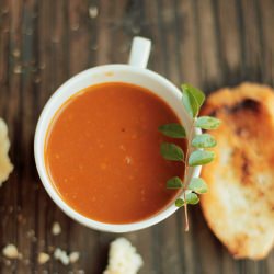 Tomato Curry Leaves Soup