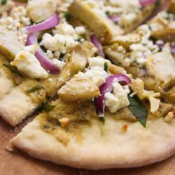 Spinach Artichoke Flatbread Pizza