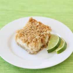 Lime Coconut Crumble Bars
