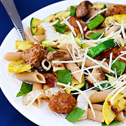 Sausage & Zucchini Pasta