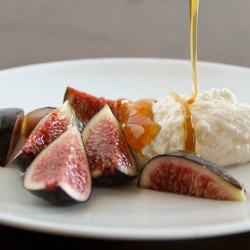 Fresh Cheese & Honey with Figs