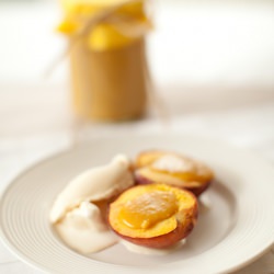 Grilled Peaches w/ Lemon