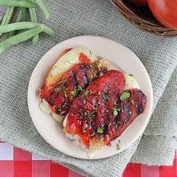 Grilled Roasted Red Peppers