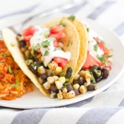 Black Bean and Corn Tacos