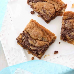 Nutella & Cream Cheese Blondies