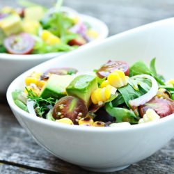 Grilled Corn Avocado Salad