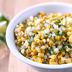 Corn with Manchego and Lime