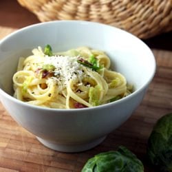Lemon Pasta w/ Brussels Sprouts