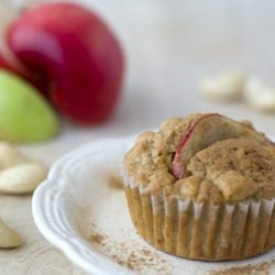 Apple, Cashew & Cinnamon Muffins