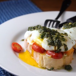 Caprese Eggs on Toast
