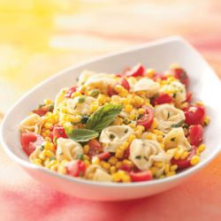 Tortellini with Tomatoes and Corn