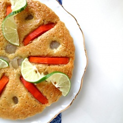 Papaya and Longan Cake