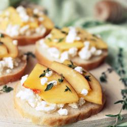 Nectarine & Feta Bruschetta