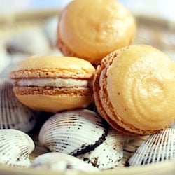 Macarons with Chestnut Rum Filling