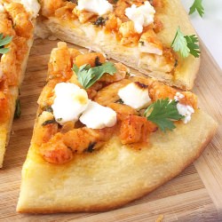 Chicken and Feta Arabic Pizza