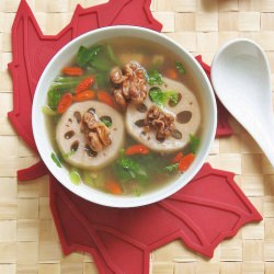 Walnut and Lotus Root Soup