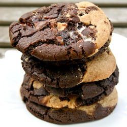 Peanut Butter & Chocolate Cookies