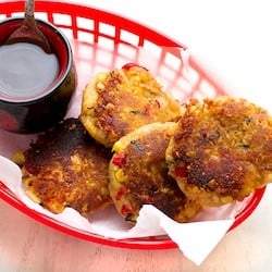 Corn and Peanut Patties