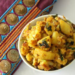 Potato & Cauliflower Stir Fry