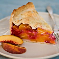 Deep Dish Raspberry Peach Pie