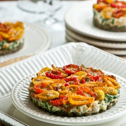 Raw Tomato & Spinach Tart