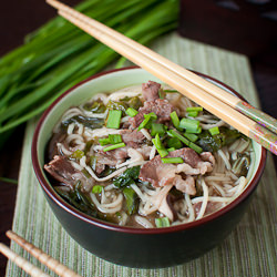 Mushroom & Short Rib Noodle Soup
