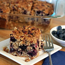 Blueberry Oat Breakfast Cake