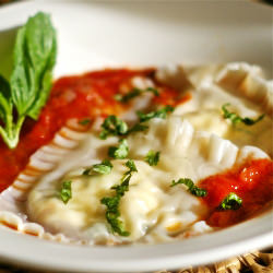 Ricotta and Arugula Ravioli