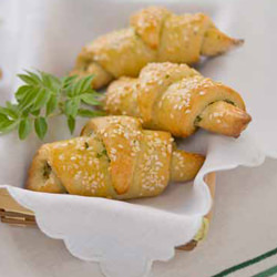 Basil & Pecorino Croissants