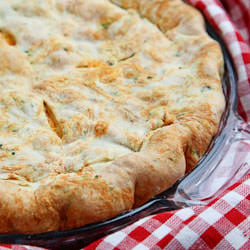 Biscuit Pie Crust with Basil