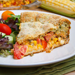 Corn and Tomato Pie