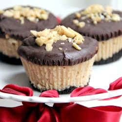 Mini Buckeye Cheesecakes